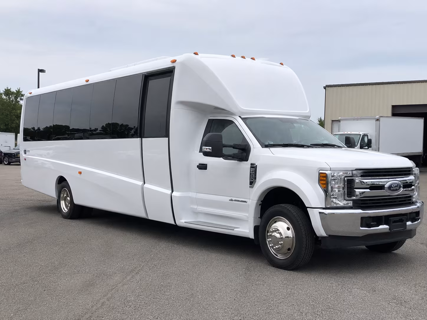 minibuses for smaller concert groups heading out of richland