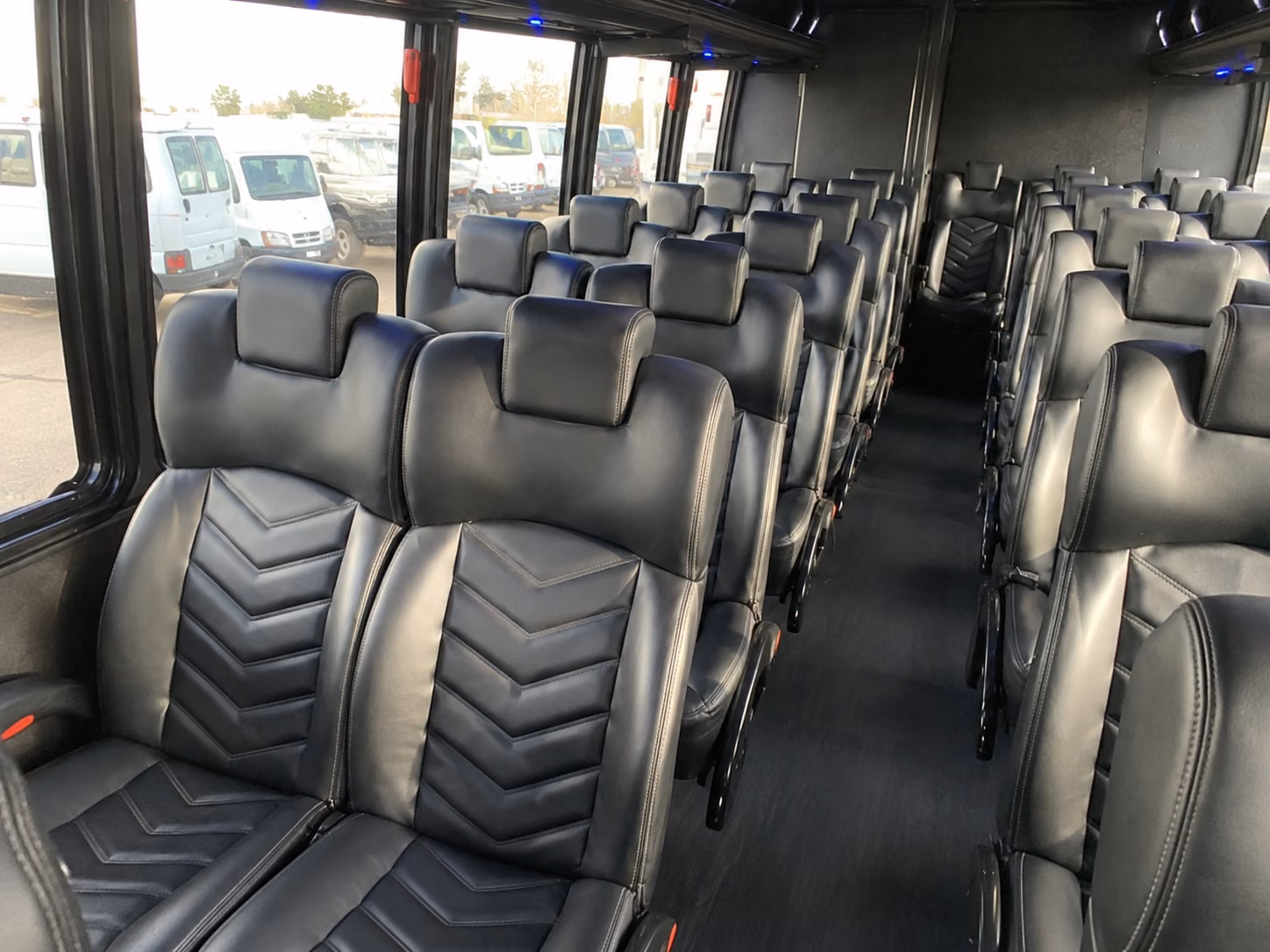 richland 15 passenger minibus interior
