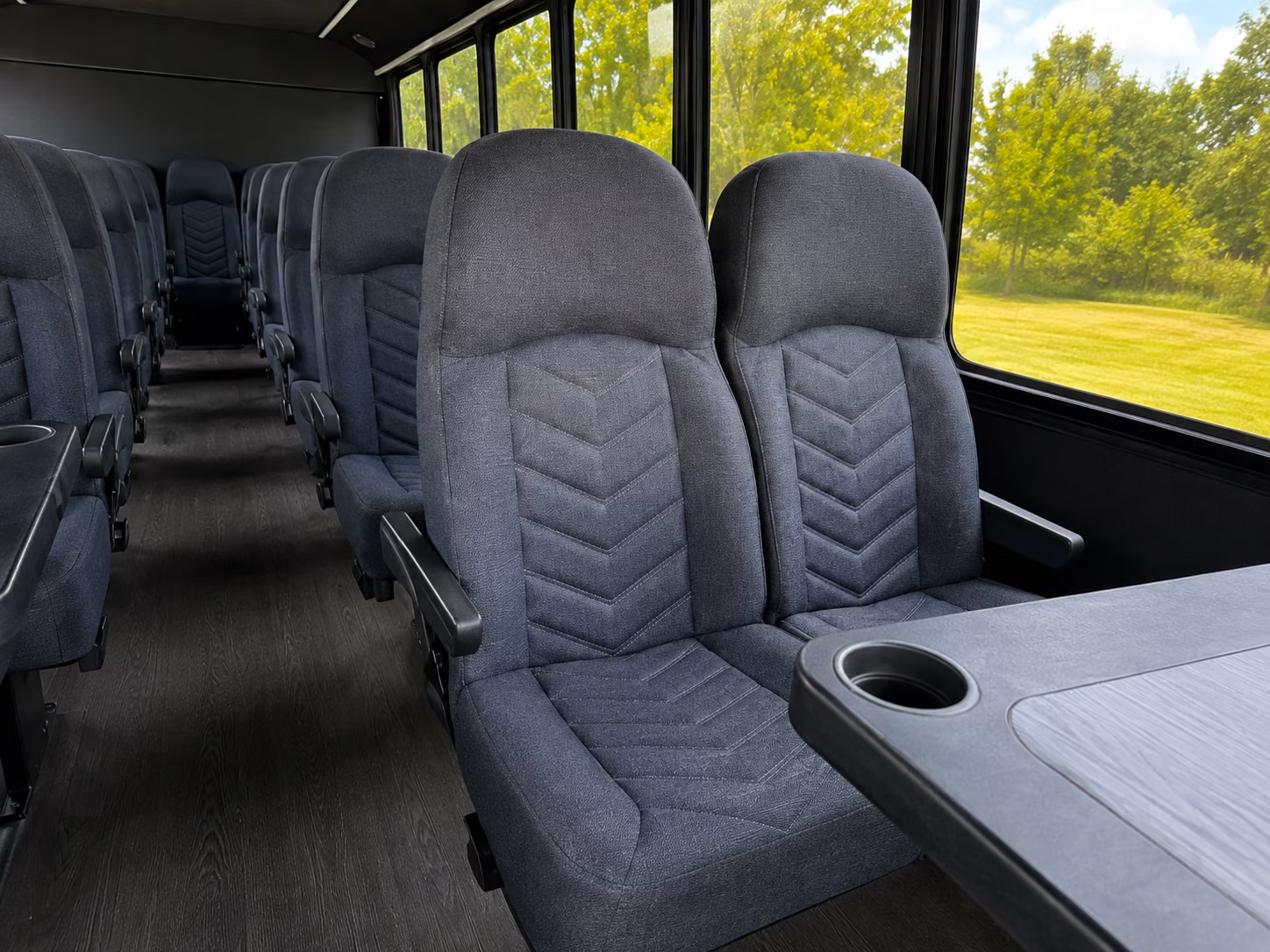 richland 18 passenger minibus inside