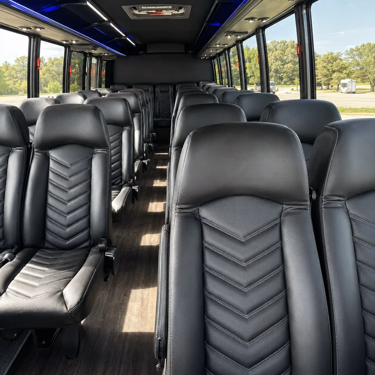 richland 25 passenger minibus interior