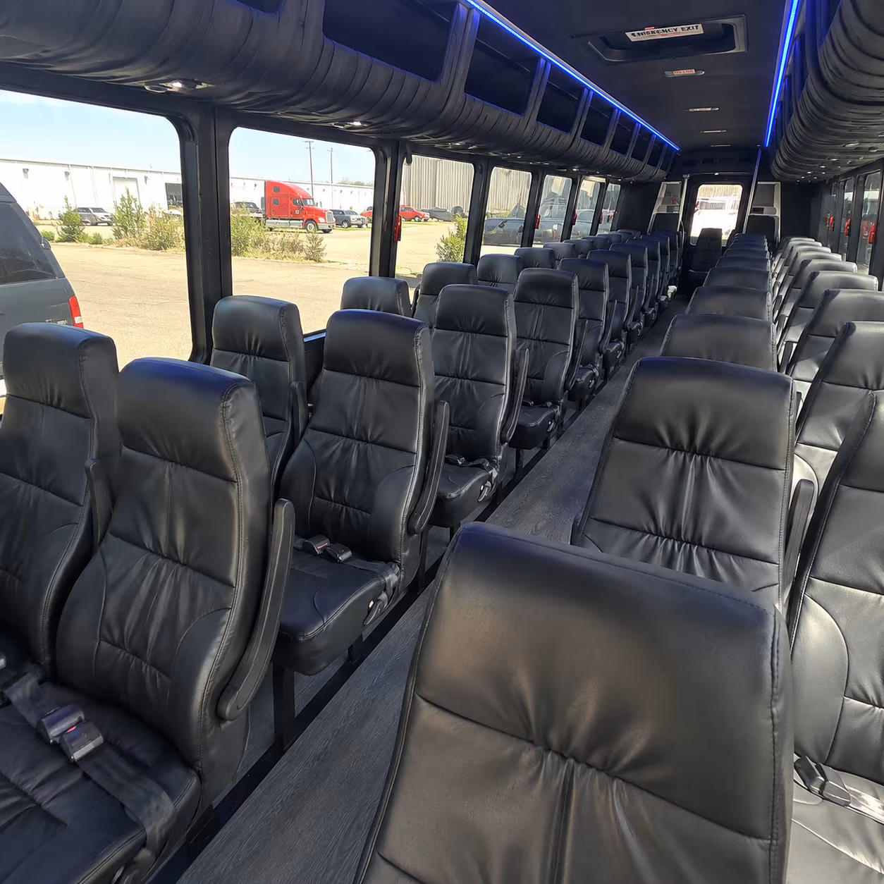 richland 28 passenger minibus inside