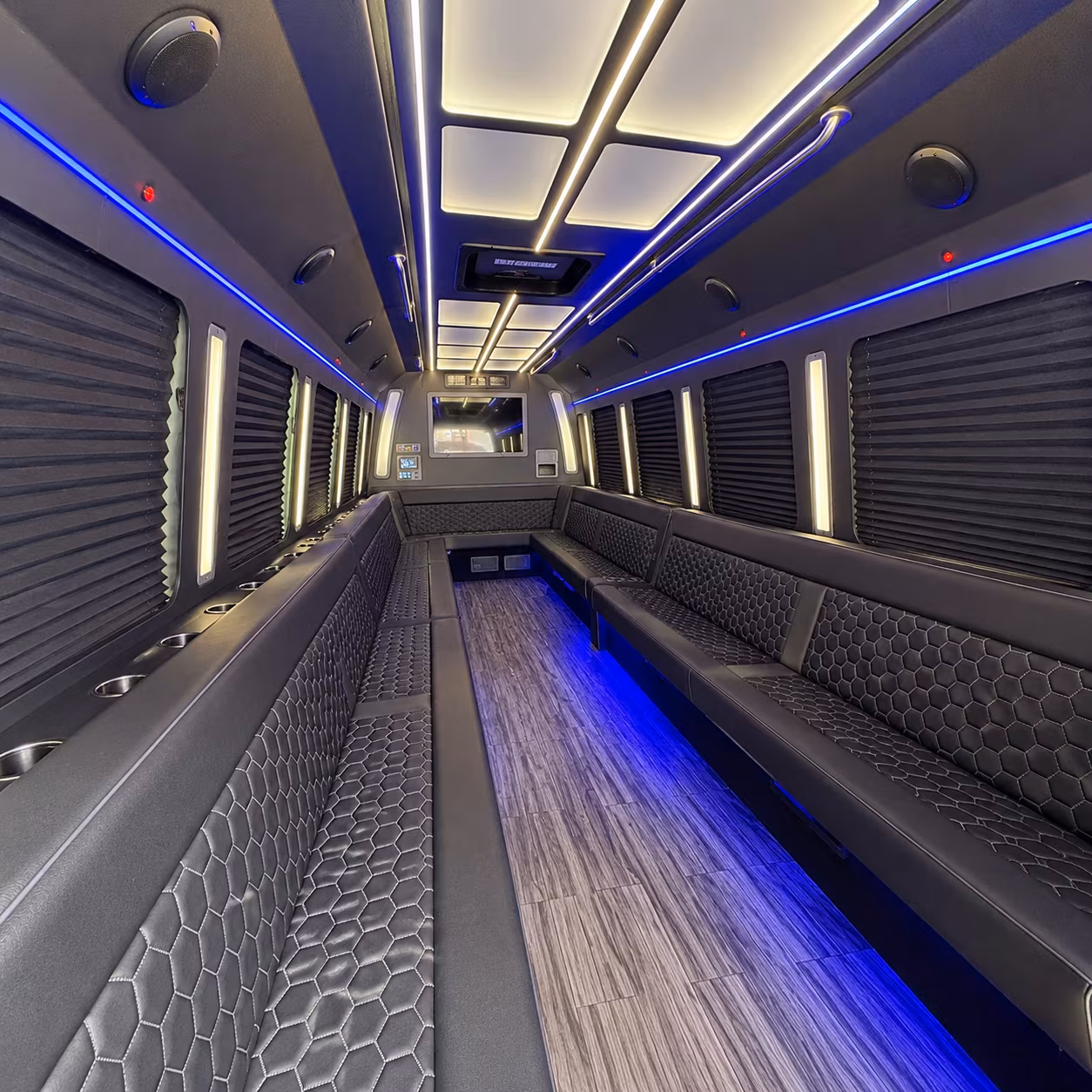 richland 30 passenger party bus interior