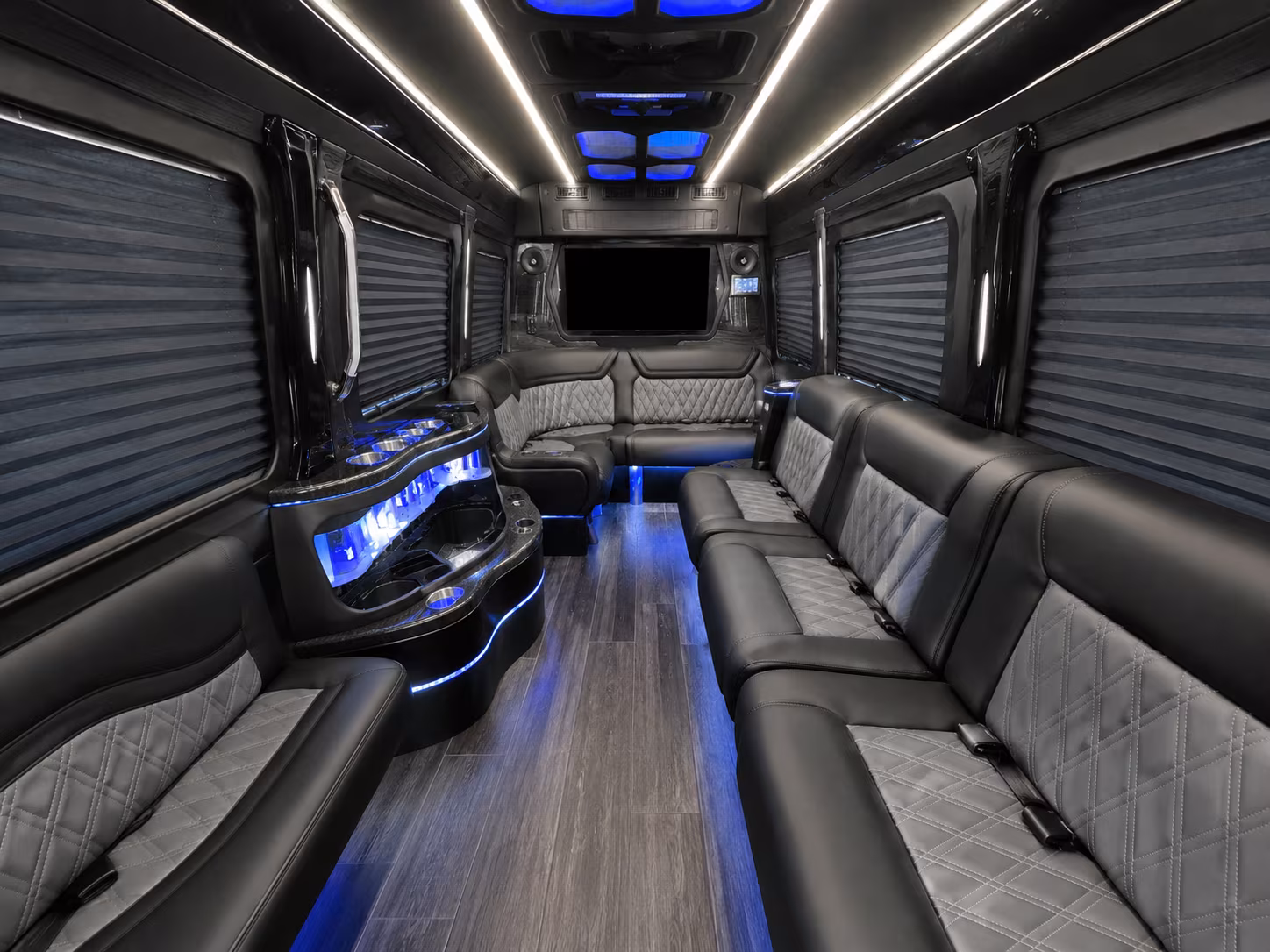 richland 50 passenger party bus interior